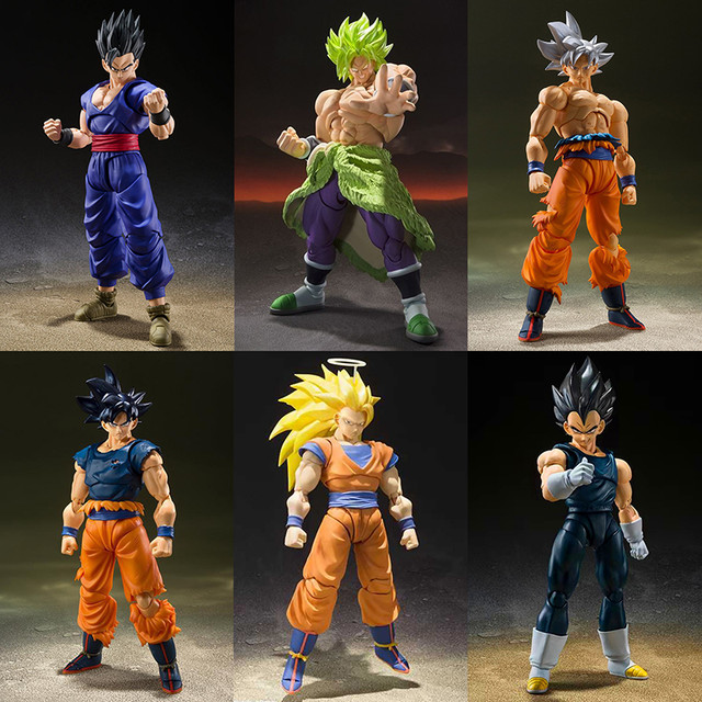 SHF Dragon Ball Figures Super Broly Vegeta Action Figure Anime Collection  Saiyan Son Goku Gohan Broli